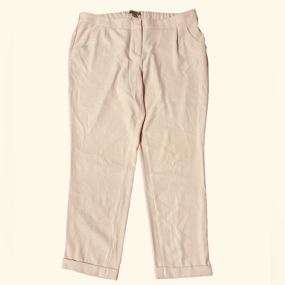 Saint Tropez West Pale Pink Trousers Pants Polyester Spandex Pockets